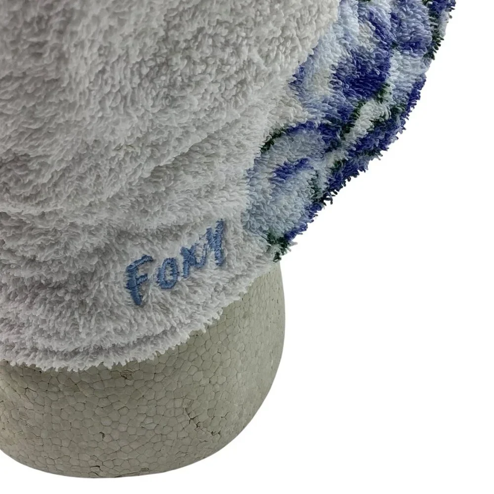 Aquarius Cocktail FOXY Floral Bucket‎ Hat Small Terrycloth Garmentory Reversible